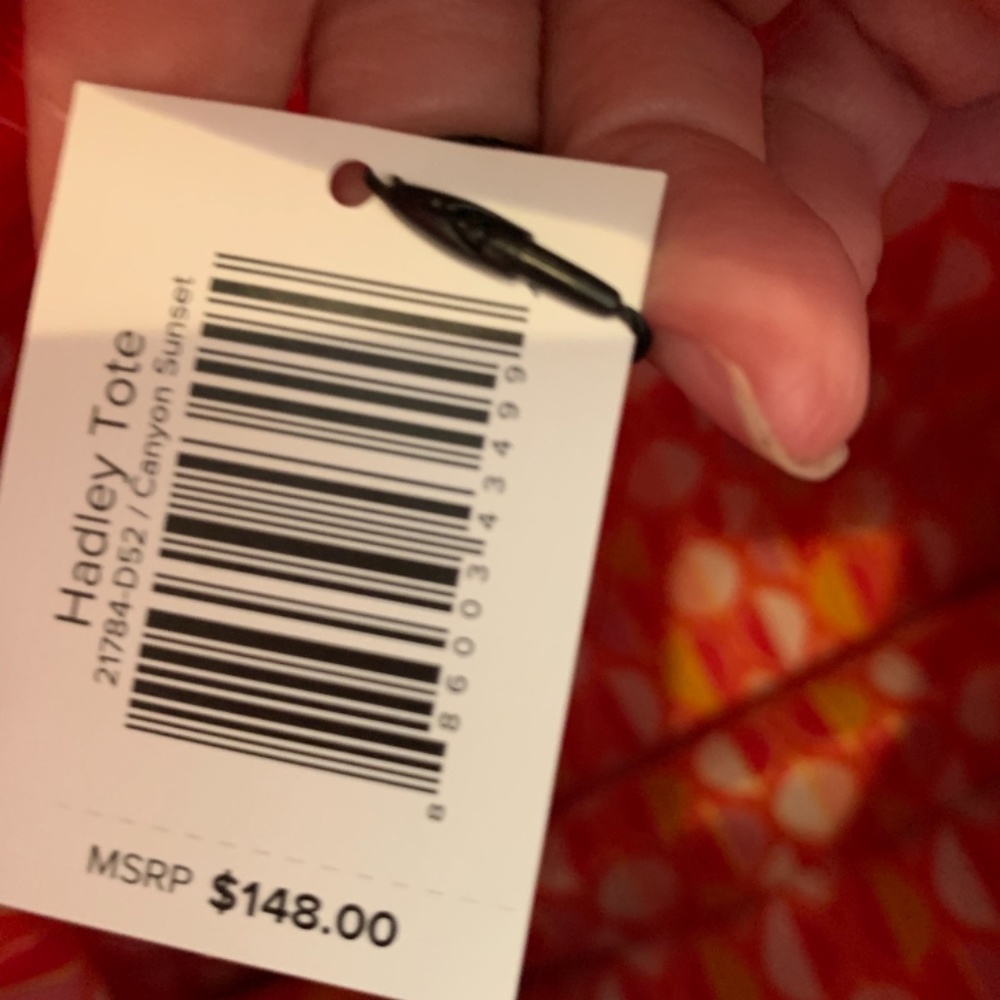 VERA BRADLEY Hadley Tote in Canyon Sunset NWT Microfiber - Picture 11 of 12